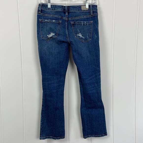 Dear John Liam Straight Mid Rise Cropped Jean Women's 27 Holes Distressing - Picture 11 of 16